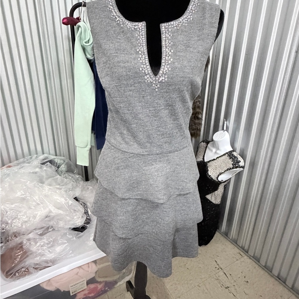 Juicy Couture Gray Layered Mini Dress vintage Y2K